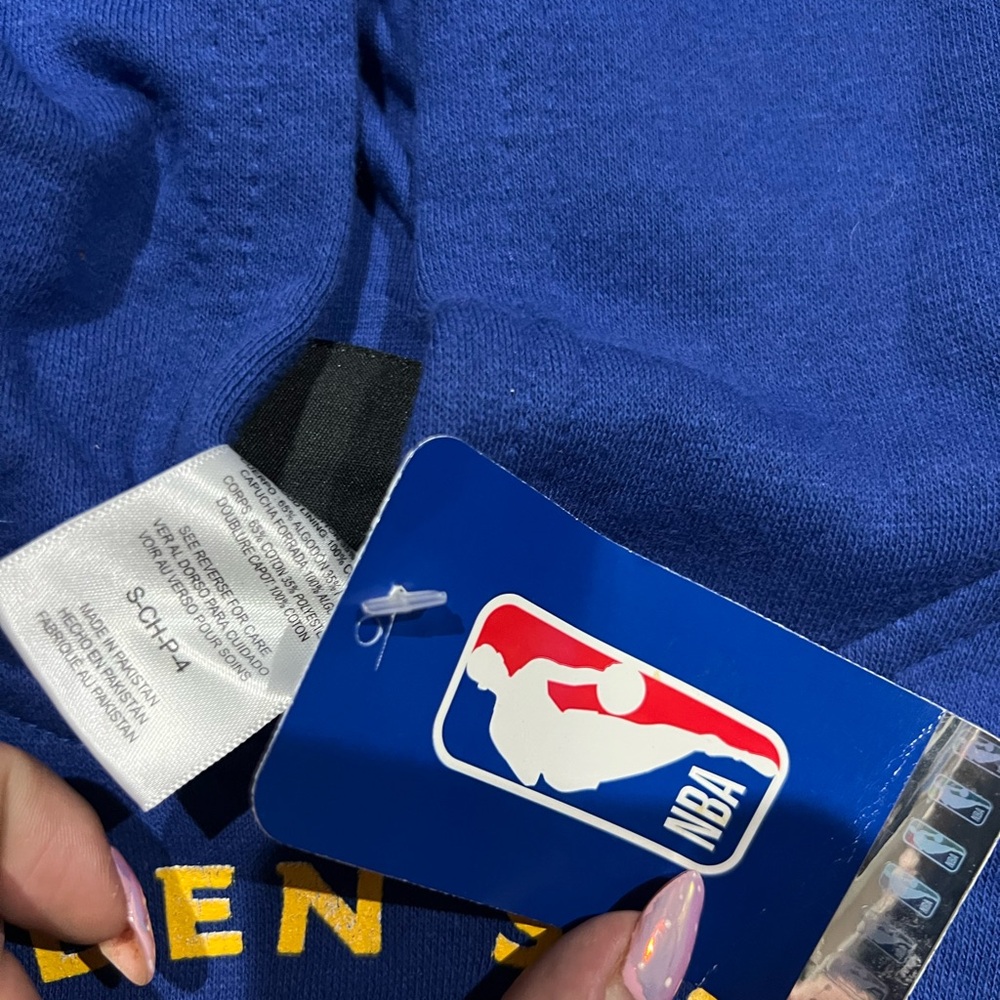 NBA Golden State Warriors Kids Blue Hoodie - Picture 3 of 4